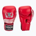 Boxerské rukavice  Top King Muay Thai Power Snake red/silver