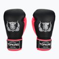 Boxerské rukavice Top King Reborn Semi Leather black/pink