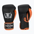 Boxerské rukavice Top King Reborn Semi Leather black/orange