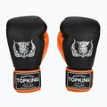 Boxerské rukavice Top King Reborn Semi Leather black/orange