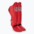 Chrániče holenních kostí a chodidel Top King Pro Semi Leather red