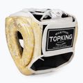 Boxerská helma  Top King Super Star white/gold 3