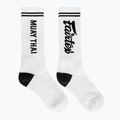 Ponožky Fairtex "Muay Thai" bílé/černé