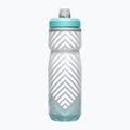 Cyklistická láhev CamelBak Podium Chill 620 ml grey/teal stripe 2