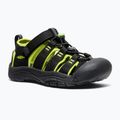 Dětské sandály KEEN Newport H2 black/lime green