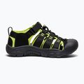 Dětské sandály KEEN Newport H2 black/lime green 3