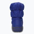 Crocs Winter Puff Dětské sněhule azurově modrá/světle šedá 3