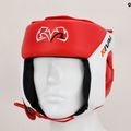 Boxerská helma Rival Amateur Competition Headgear red/white 12