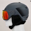 Lyžařská helma Salomon Pioneer LT Visor S2 ebony/red 11