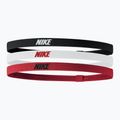 Čelenka  Nike Elastic Headbands 2.0 3 szt. black/white/university red