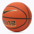 Basketbalový míč Nike Elite Championship 8P 2.0 Deflated amber court/black/metallic gold/black velikost 6 2