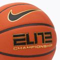 Basketbalový míč Nike Elite Championship 8P 2.0 Deflated amber court/black/metallic gold/black velikost 6 3