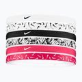 Čelenka Nike Headbands Printed 6 ks white/aster pink/black