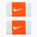 Potítka  Nike Swoosh Doublewide Wristbands 2 szt. glacier blue/safety orange/glacier blue