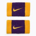 Potítka  Nike Swoosh Doublewide Wristbands 2 szt. university gold/court purple/university gold