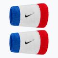 Potítka na zápěstí Nike Swoosh Classic Doublewide Wristbands 2 ks game royal/university red/black