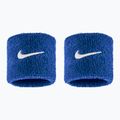 Potítka na zápěstí Nike Swoosh Classic Wristbands 2 ks. game royal/white