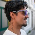 Sluneční brýle  Oakley Frogskins Hybrid matte trans lilac/clear prizm violet 8
