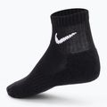 Nike Everyday Cushioned Kotníkové ponožky 3 páry černá/bílá 2