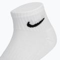 Nike Everyday Cushioned Kotníkové ponožky 3 páry bílé/černé 4