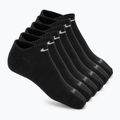 Pánské ponožky Nike Everyday Plus Cushioned No Show 6 párů black/white