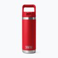 Termo láhev YETI Rambler C Straw 532 ml rescue red