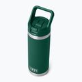 Termo láhev YETI Rambler C Straw 532 ml black forest green 4