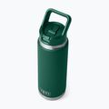 Termo láhev YETI Rambler Straw 769 ml black forest green 4