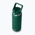 Termo láhev YETI Rambler Straw 769 ml black forest green 5