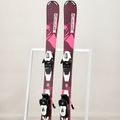 Dětské sjezdové lyže Salomon Lux Jr S + C5 bordeau/pink 12