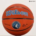 Wilson NBA Team Alliance Minnesota Timberwolves basketbalový míč hnědý WTB3100XBMIN 6