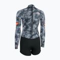 Dámský plavecký neopren ION Amaze Shorty 2.0 Back Zip black floral 2