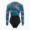 Dámský plavecký neopren ION Amaze Hot Shorty 1.5 Front Zip tropical palm glitch 2