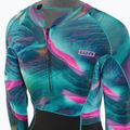 Dámský plavecký neopren ION Amaze Hot Shorty 1.5 Front Zip tropical palm glitch 4