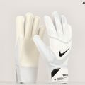 Dětské brankářské rukavice Nike Match white/pure platinum/black 6