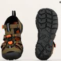 Dětské sandály KEEN Seacamp II CNX dark olive/gold flame 9