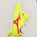 Pánské kopačky Mizuno Morelia II Elite MD safety yellow/fiery coral 2/galaxy silver 10