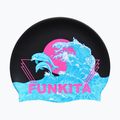 Funkita Silikonová plavecká čepice černá čepice FS997155800 2
