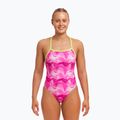 Funkita Tie Me Tight One Piece dámské plavky růžové čepice 2