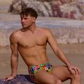 Pánské plavecké boxerky Funky Trunks Sidewinder Trunks berry good 6
