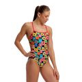 Dětské jednodílné plavky Funkita Single Strap One Piece berry good 2
