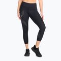 Dámské tréninkové legíny 2XU Motion Mid-Rise Compression 7/8 black WA3516B