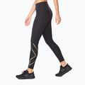Dámské tréninkové legíny 2XU Force Mid-Rise Compression black and gold WA5367B 2