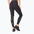 Dámské tréninkové legíny 2XU Force Mid-Rise Compression black and gold WA5367B 4