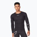 Pánské tréninkové tričko s dlouhým rukávem 2XU Core Compression black MA6398A
