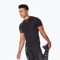 Pánský tréninkový dres 2XU Core Compression s dlouhým rukávem black/silver MA6399A 2