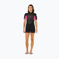 Dámský neopren na plavání Rip Curl Omega 2/2 mm Back Zip Springsuit black/pink 2