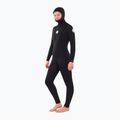 Dámský neopren Rip Curl Dawn Patrol 5/4mm se zipem na hrudi a s kapucí black