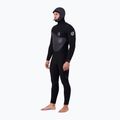 Pánský neopren na plavání Rip Curl Flashbomb Heatseeker 5/4mm Hooded Zip Free black