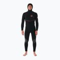 Pánský neopren Rip Curl Flashbomb Fusion 5/4mm Hooded Zip Free black